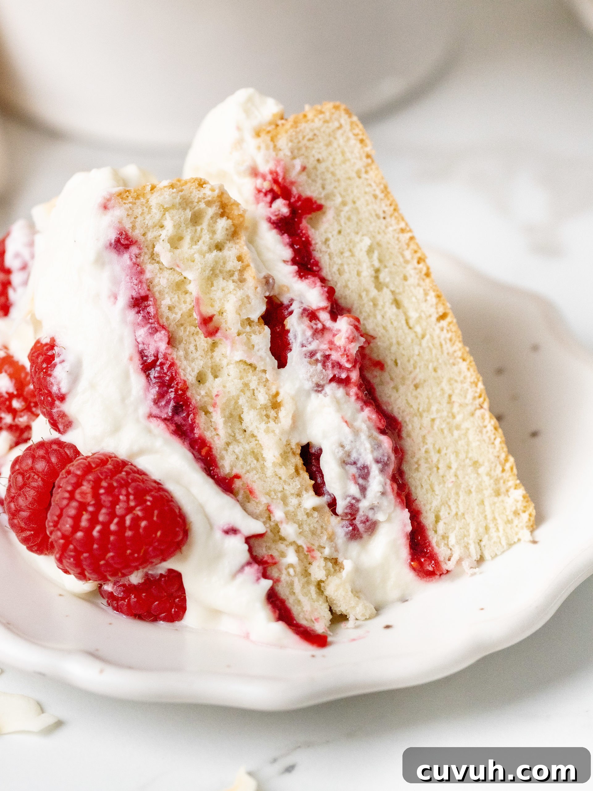 Coconut Raspberry Layer Cake with Coconut Cream Frosting 11 img 20357 10