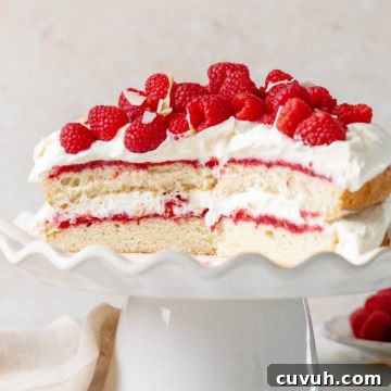 Coconut Raspberry Layer Cake with Coconut Cream Frosting 16 img 20357 15