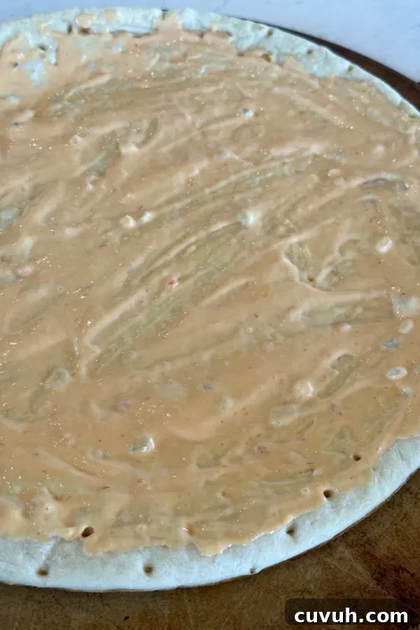 thousand island dressing on crust