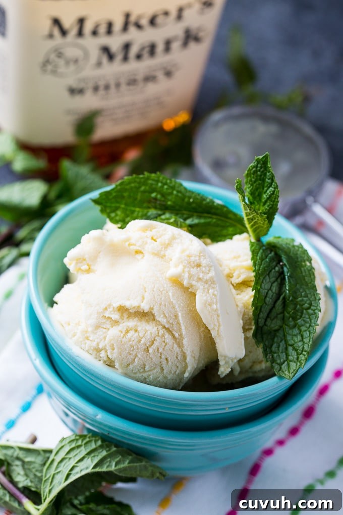 Mint Julep Ice Cream Recipe: Bourbon Mint Ice Cream for Summer 4 Mint Julep Ice Cream