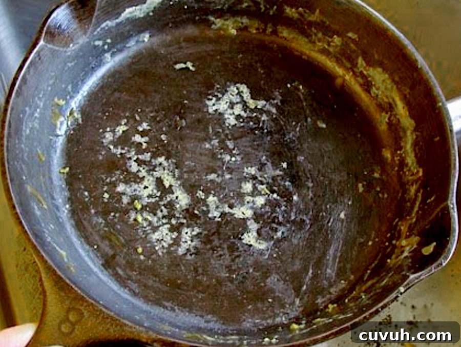 How to Clean and Care for a Cast Iron Skillet: Tips for Lasting Seasoning 5 dirty cast iron skillet from scrambled eggs
