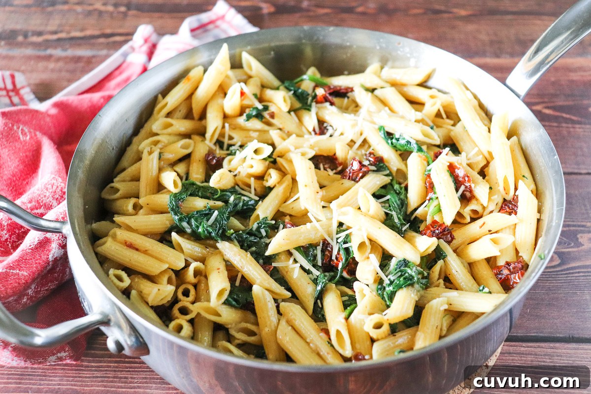 Protein Pasta with Sautéed Spinach and Sun-Dried Tomatoes 3 img 2210 2