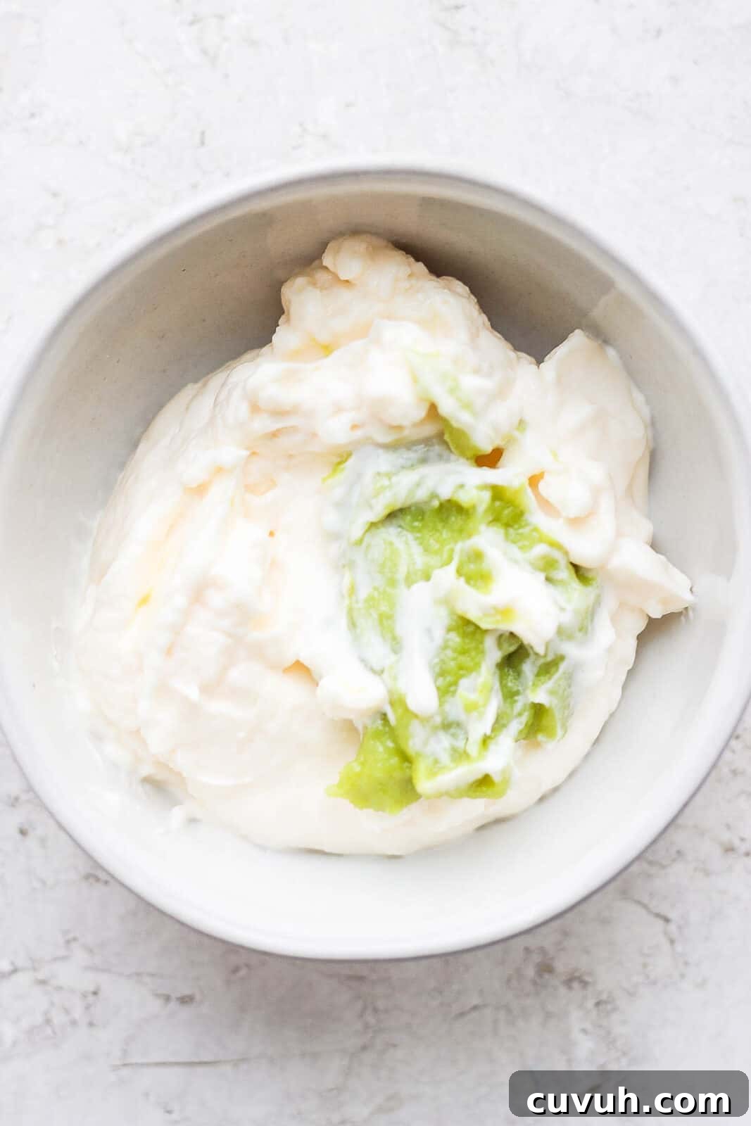 Creamy Wasabi Mayo Recipe for Sandwiches, Sushi & Dips 5 Wasabi mayo ingredients in a bowl.
