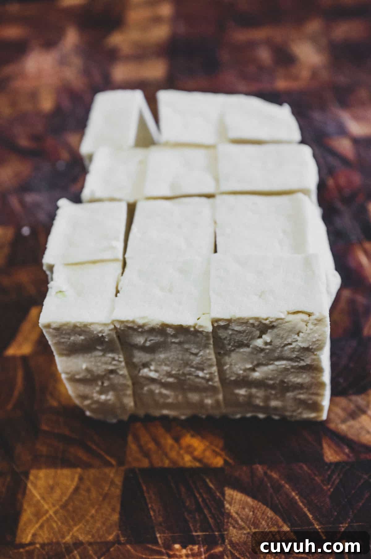 Firm tofu cut into portions Firm tofu cut into portions