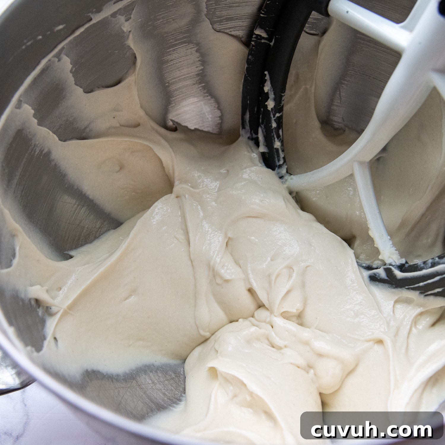 the soft dough in a mixing bowl.