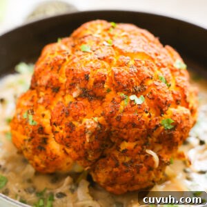 whole roasted cauliflower