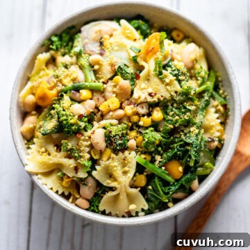 image White Bean and Broccoli Rabe Farfalle