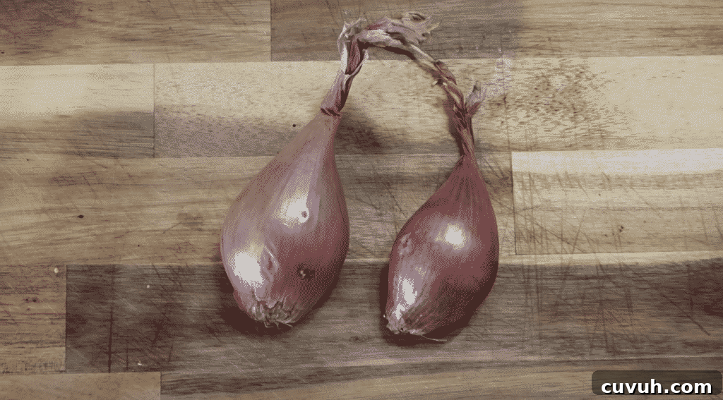Take two large shallots...