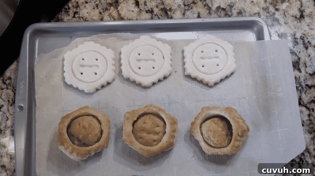 Baked puff pastry