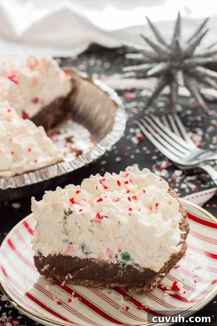 Image for No Bake Candy Cane Pie