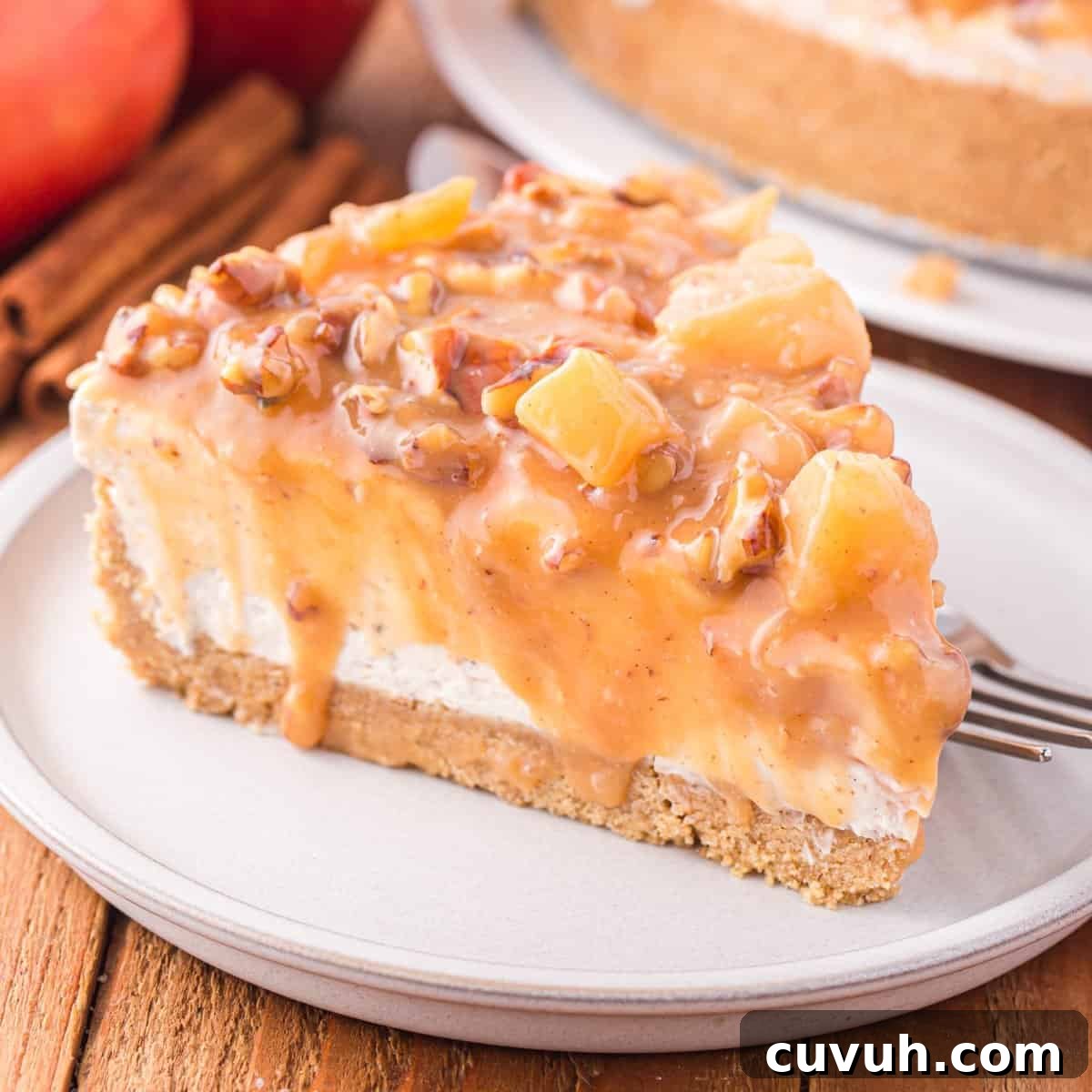 Image for No Bake Caramel Apple Cheesecake