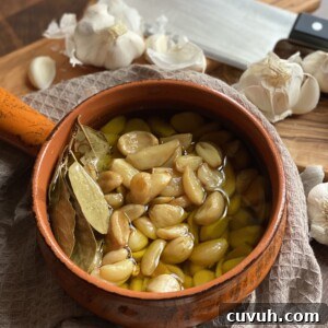 Garlic Confit styled in bowl