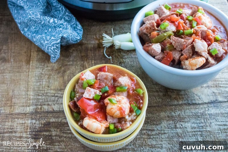Instant Pot Shrimp Sausage Gumbo
