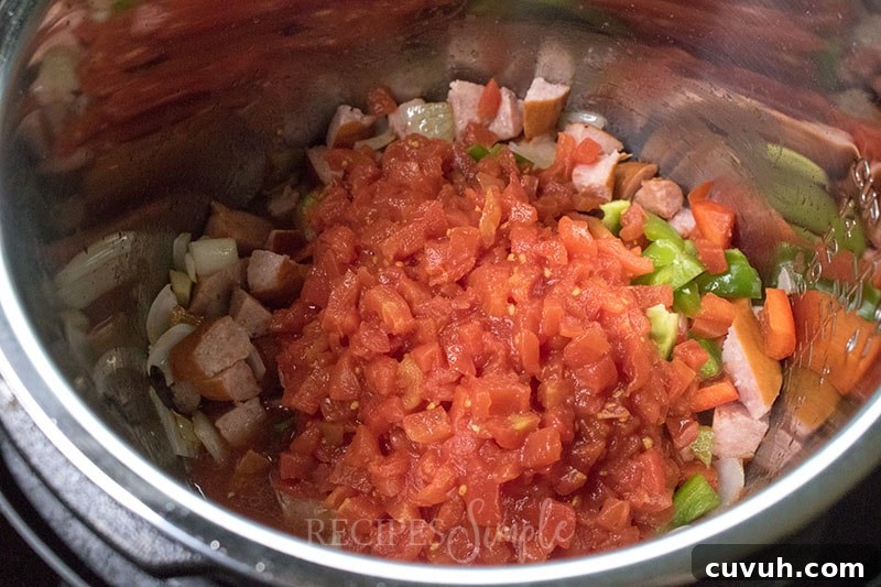 Instant Pot Gumbo Ingredients Cooking