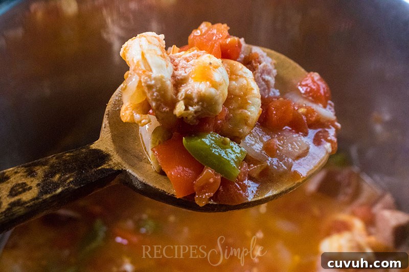 Gumbo Cooking In Instant Pot