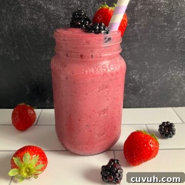 Dairy-Free Blackberry Strawberry Banana Smoothie Recipe 8 blackberry strawberry banana smoothie