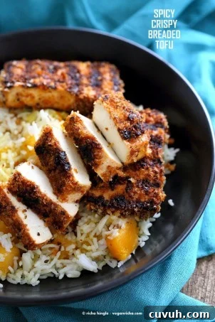 Spicy Crispy Breaded Tofu Strips