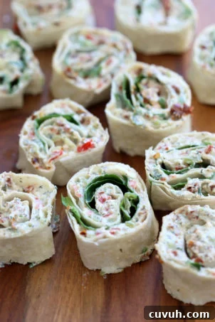 Tortilla Roll Ups with tofu herb cream cheese