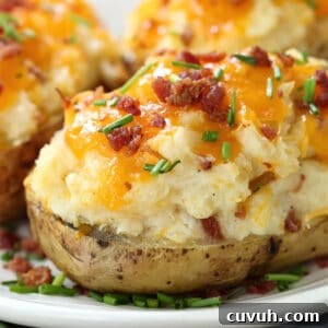 twice baked potatoes with bacon and cheese