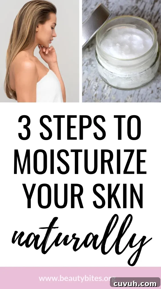 3 Natural Steps to Hydrate and Soothe Dry Skin 2 How to moisturize your skin naturally - this is what I do with my dry skin - it really works!