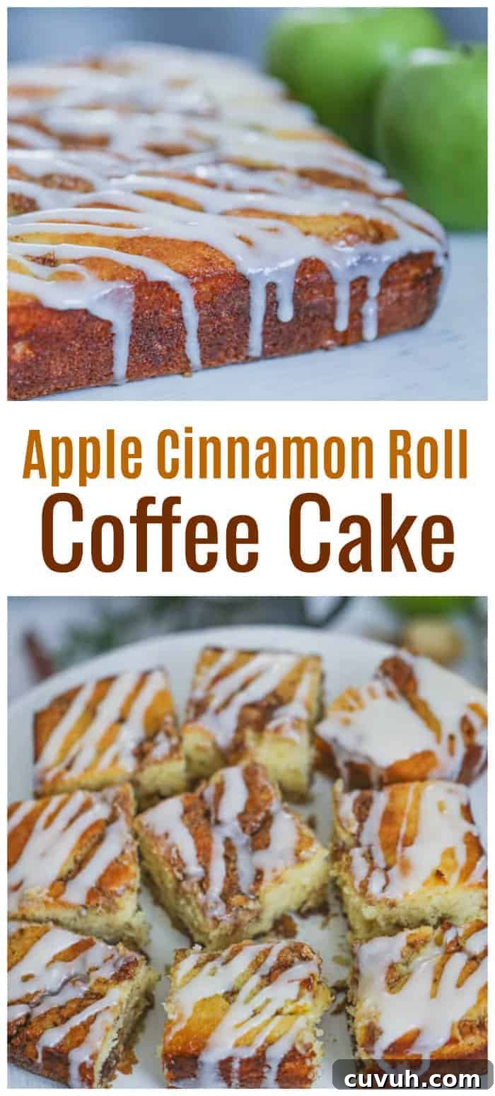 Apple Cinnamon Roll Coffee Cake Recipe | Moist Swirl Coffee Cake 9 Apple Cinnamon Roll Coffee Cake
