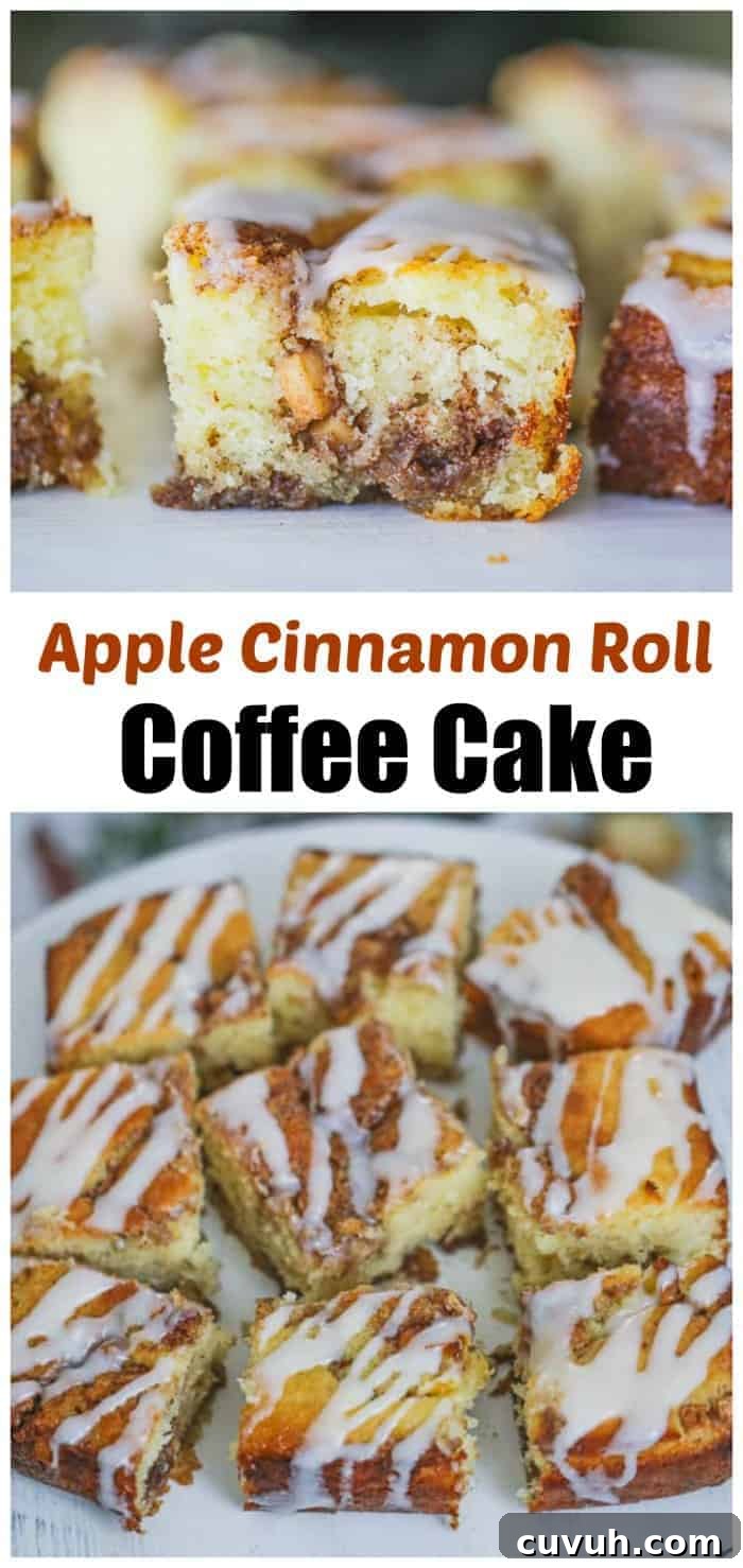 Apple Cinnamon Roll Coffee Cake Recipe | Moist Swirl Coffee Cake 10 Apple Cinnamon Roll Coffee Cake