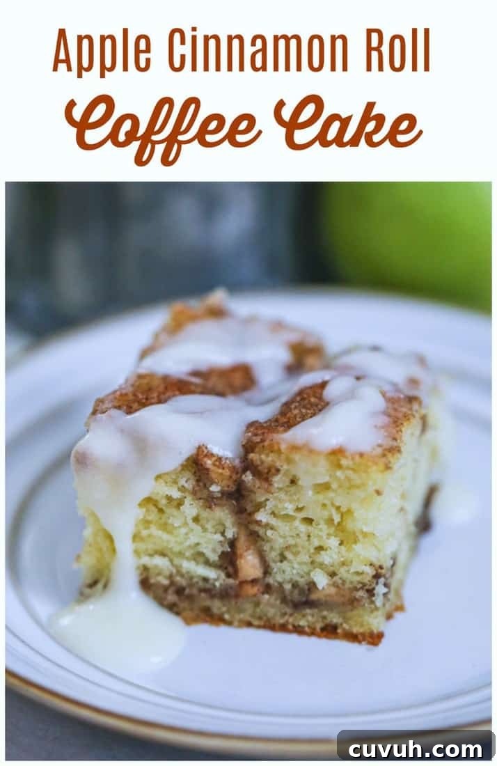Apple Cinnamon Roll Coffee Cake Recipe | Moist Swirl Coffee Cake 11 Apple Cinnamon Roll Coffee Cake