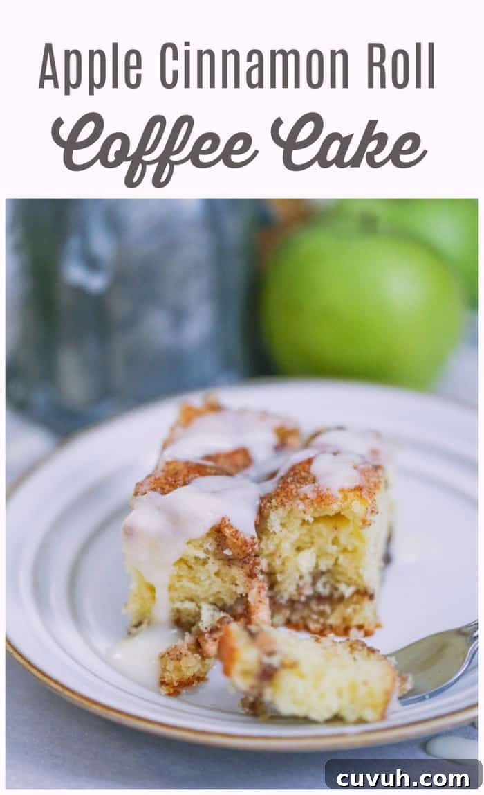 Apple Cinnamon Roll Coffee Cake Recipe | Moist Swirl Coffee Cake 12 Apple Cinnamon Roll Coffee Cake