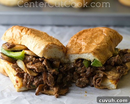 Philly cheesesteak sandwiches 8