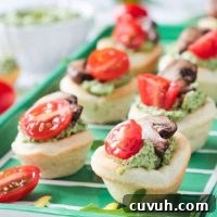 Pesto Pizza Bites: Crispy Mini Pizzas with Fresh Basil 2 Vegan Pizza Bites