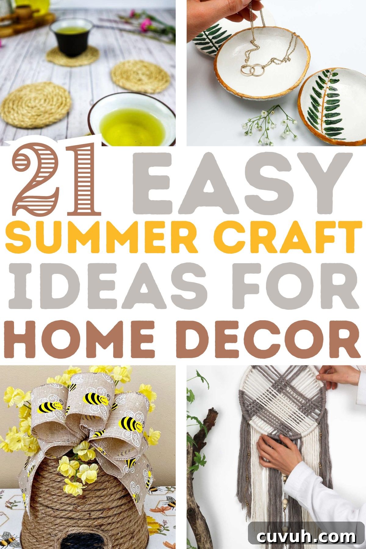 21 Chic DIY Summer Crafts to Refresh Your Home Decor 2 summer craft ideas