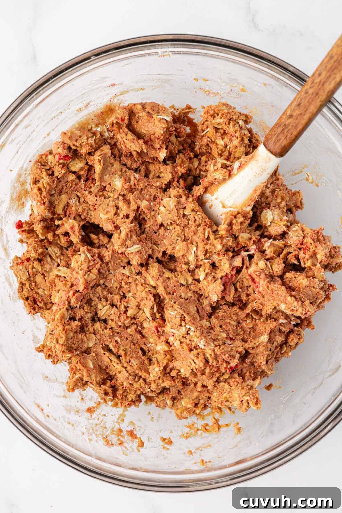 energy bite batter mixed together