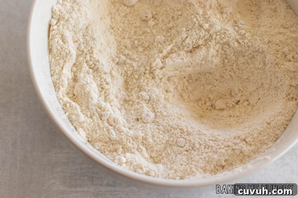 dry ingredients in bowl
