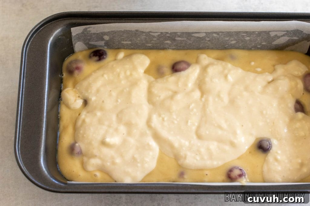 cheesecake filling adding to pan