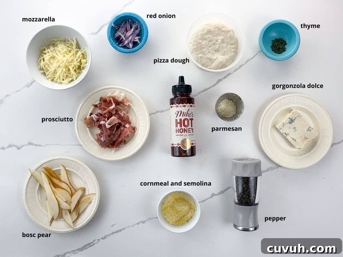 ingredients in bowls