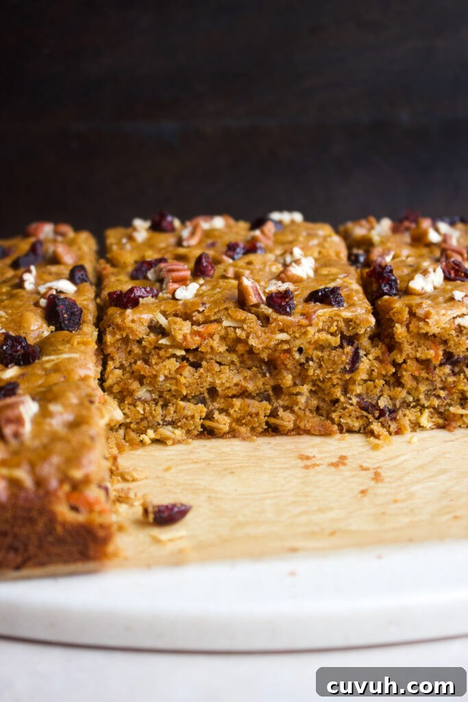 Classic Morning Glory Cake Recipe with Carrot, Apple & Walnuts 11 Cake slice on plate