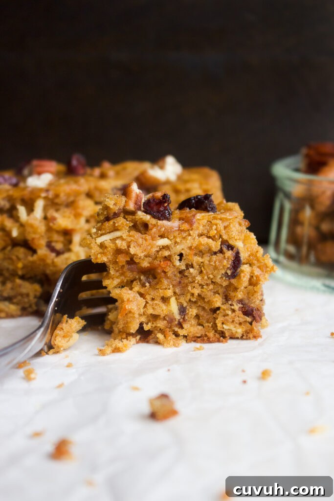Classic Morning Glory Cake Recipe with Carrot, Apple & Walnuts 3 Morning Glory Cake slice