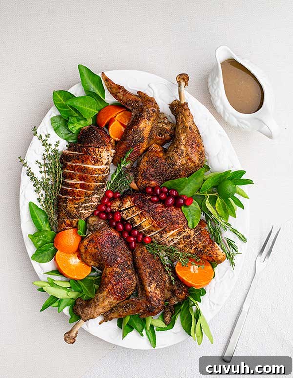 Roasted-Turkey-in-Parts-with-Make-Ahead-Gravy-recipe
