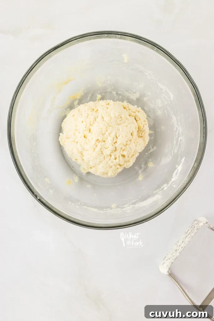 Add buttermilk and knead