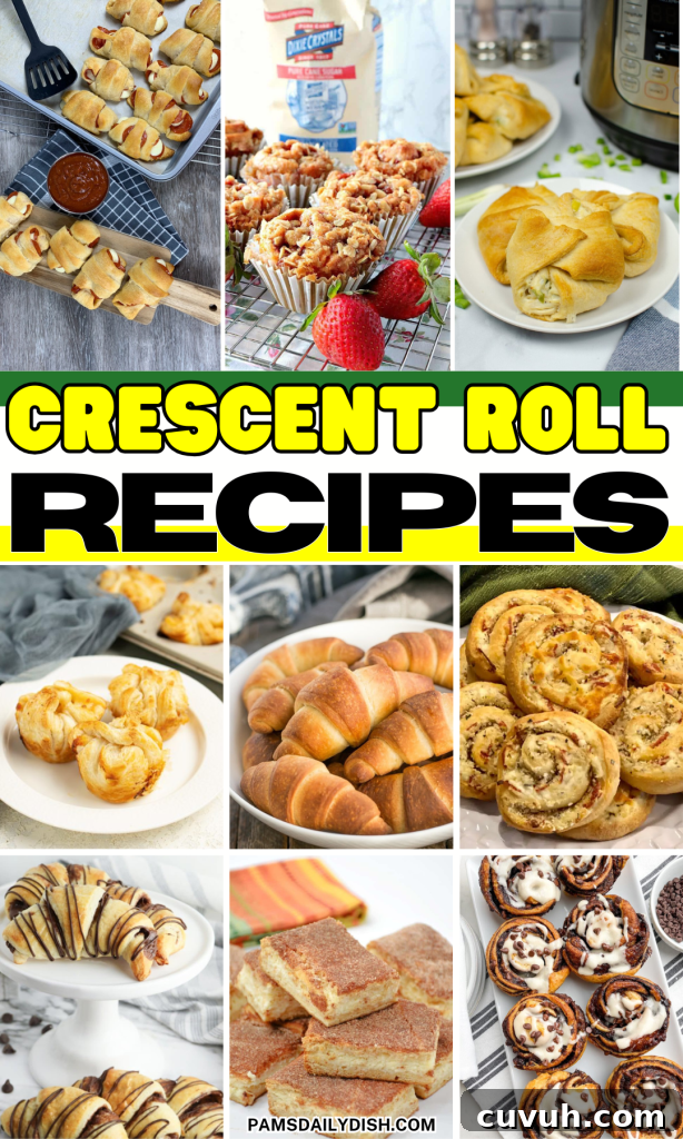 Roundup Image for Crescent Roll Recipes 