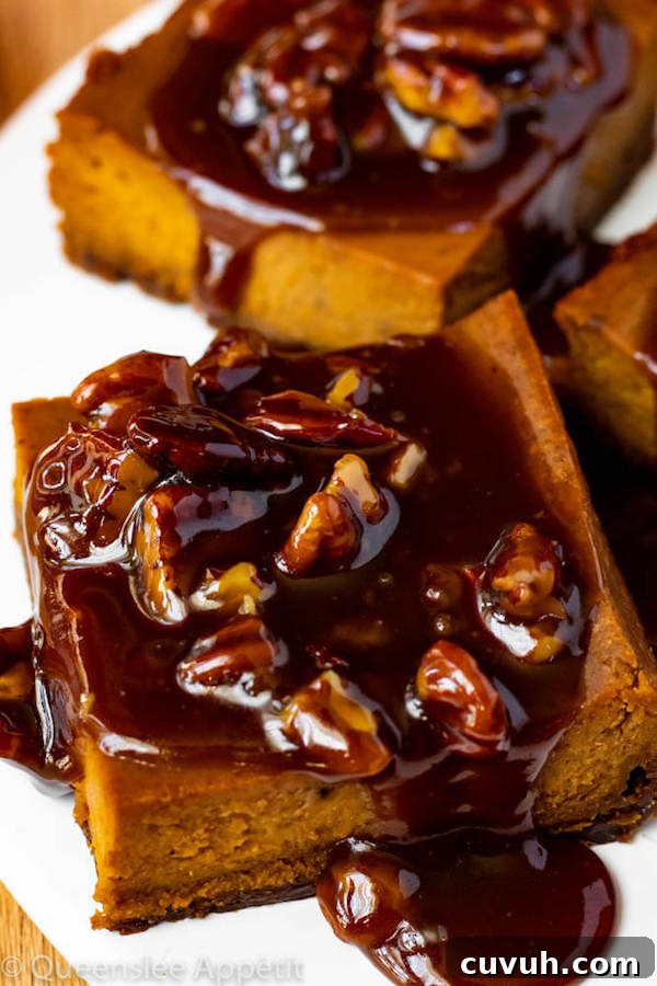 Pumpkin Pie Bars with Maple Pecan Praline Sauce Recipe 14 Pumpkin Pie Bars with Maple Pecan Praline Sauce