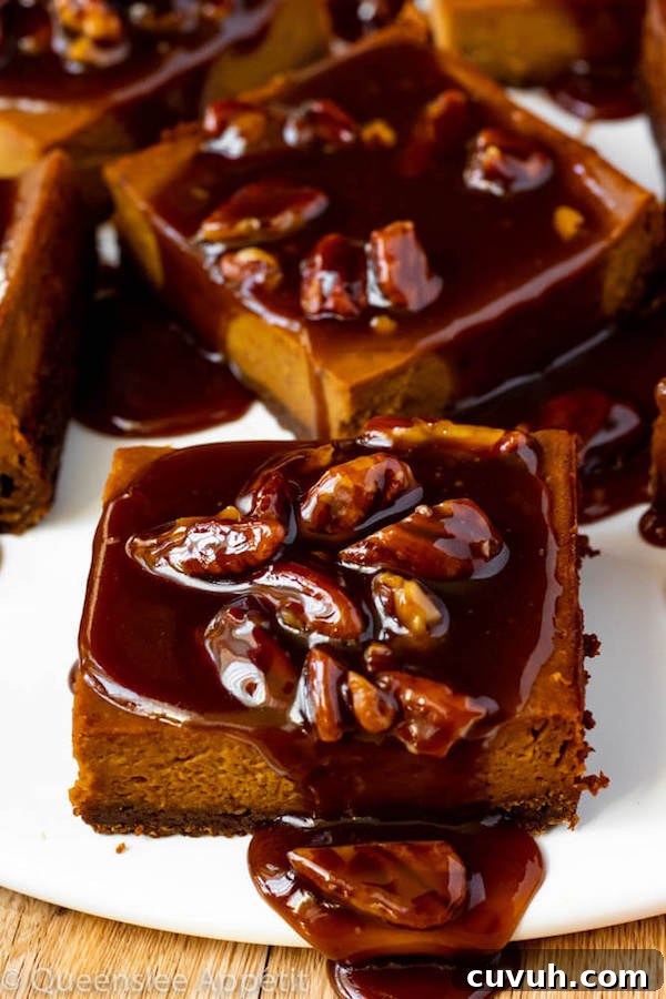 Pumpkin Pie Bars with Maple Pecan Praline Sauce Recipe 15 Pumpkin Pie Bars with Maple Pecan Praline Sauce