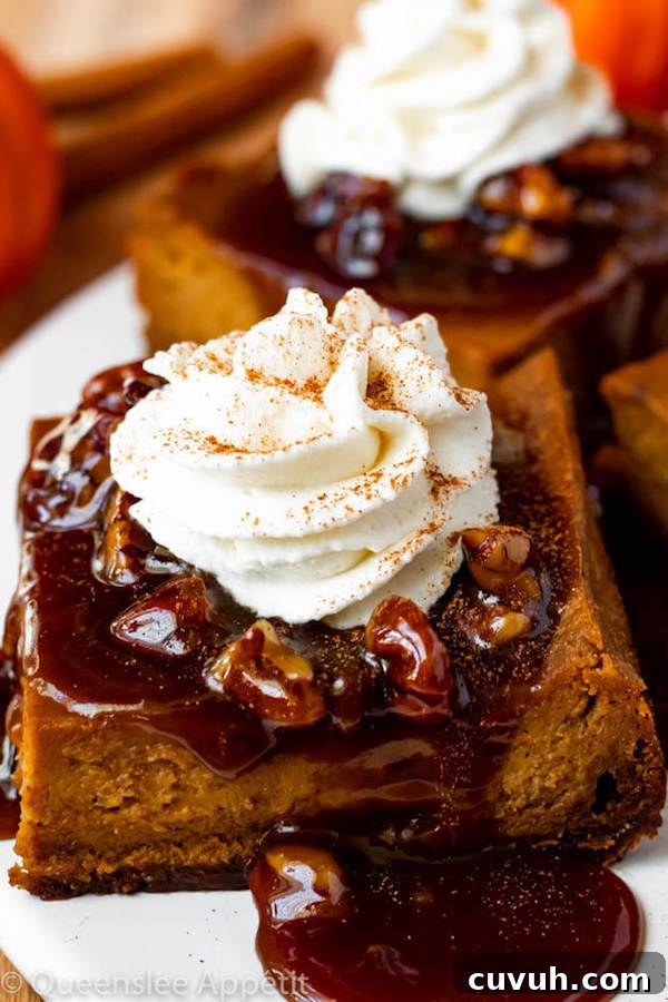 Pumpkin Pie Bars with Maple Pecan Praline Sauce Recipe 19 Pumpkin Pie Bars with Maple Pecan Praline Sauce
