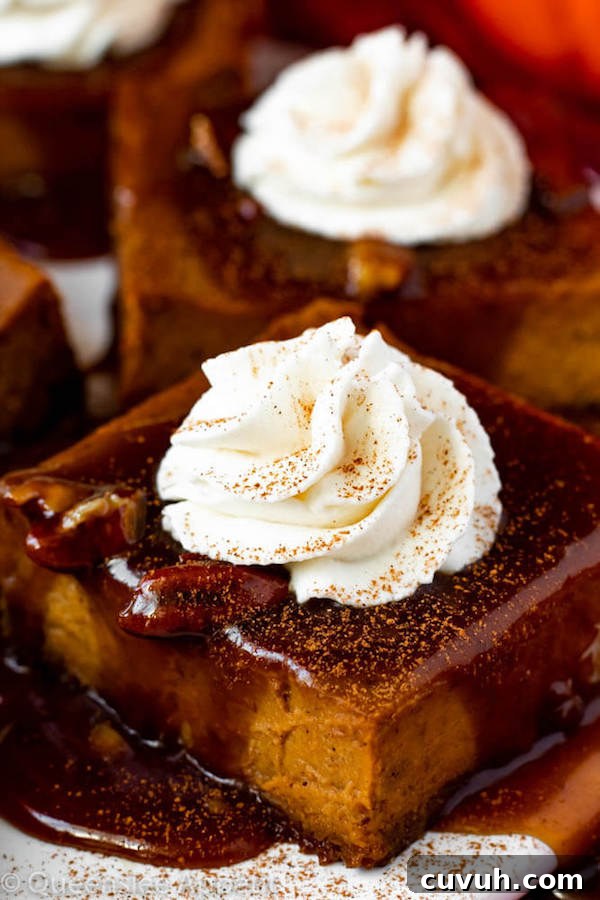 Pumpkin Pie Bars with Maple Pecan Praline Sauce Recipe 20 Pumpkin Pie Bars with Maple Pecan Praline Sauce