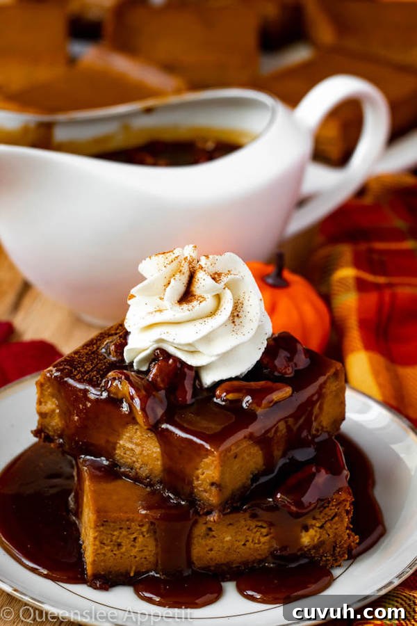 Pumpkin Pie Bars with Maple Pecan Praline Sauce Recipe 9 Pumpkin Pie Bars with Maple Pecan Praline Sauce
