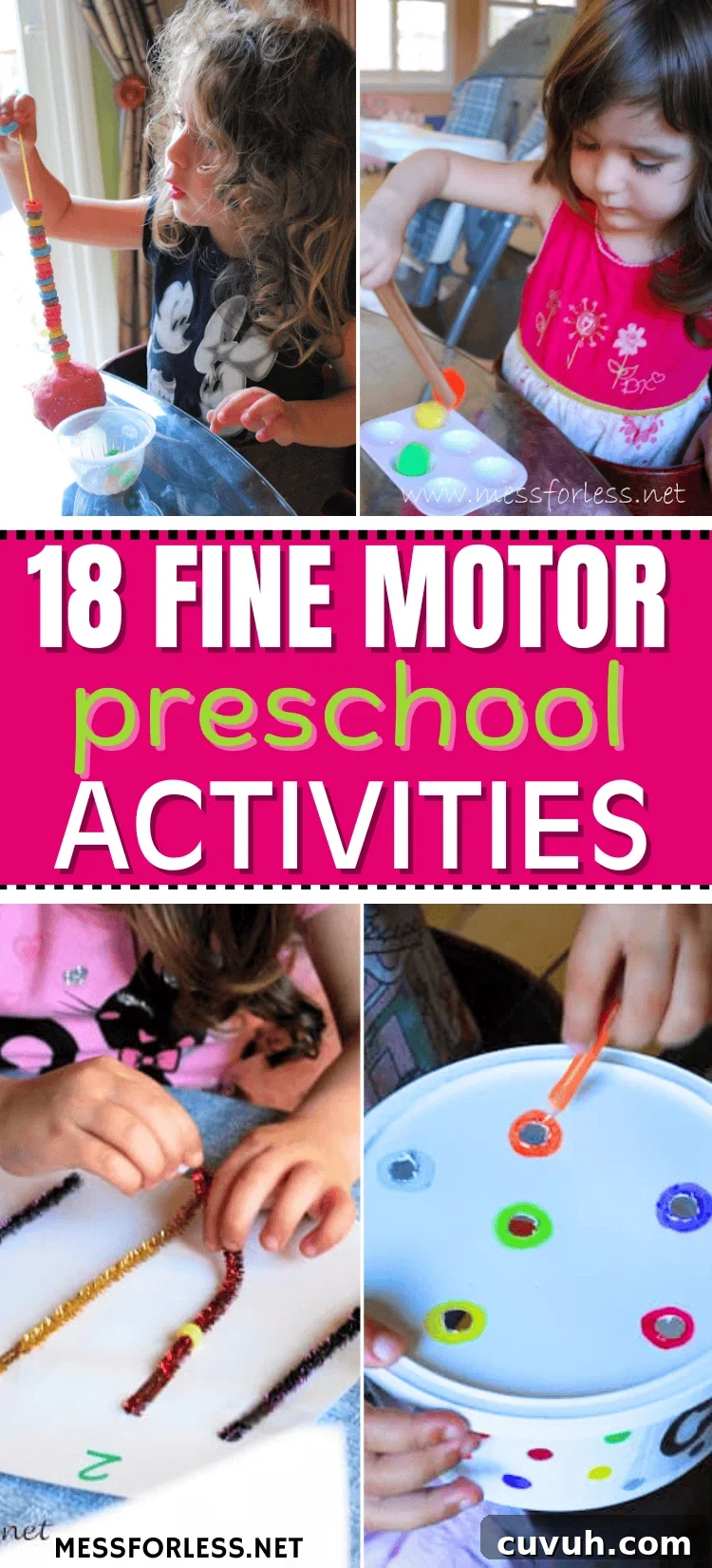 18 fine motor activities for preschoolers pin