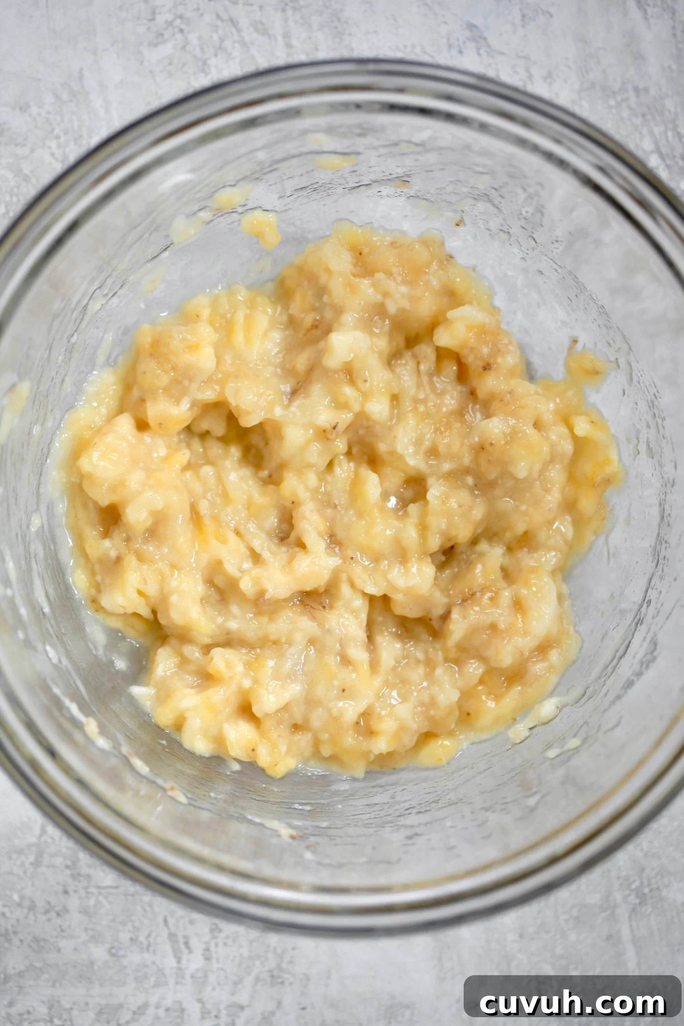 Banana Oatmeal Breakfast Cookies for Quick Morning Fuel 4 mashed banana in bowl