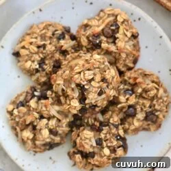 plate of oatmeal cookies