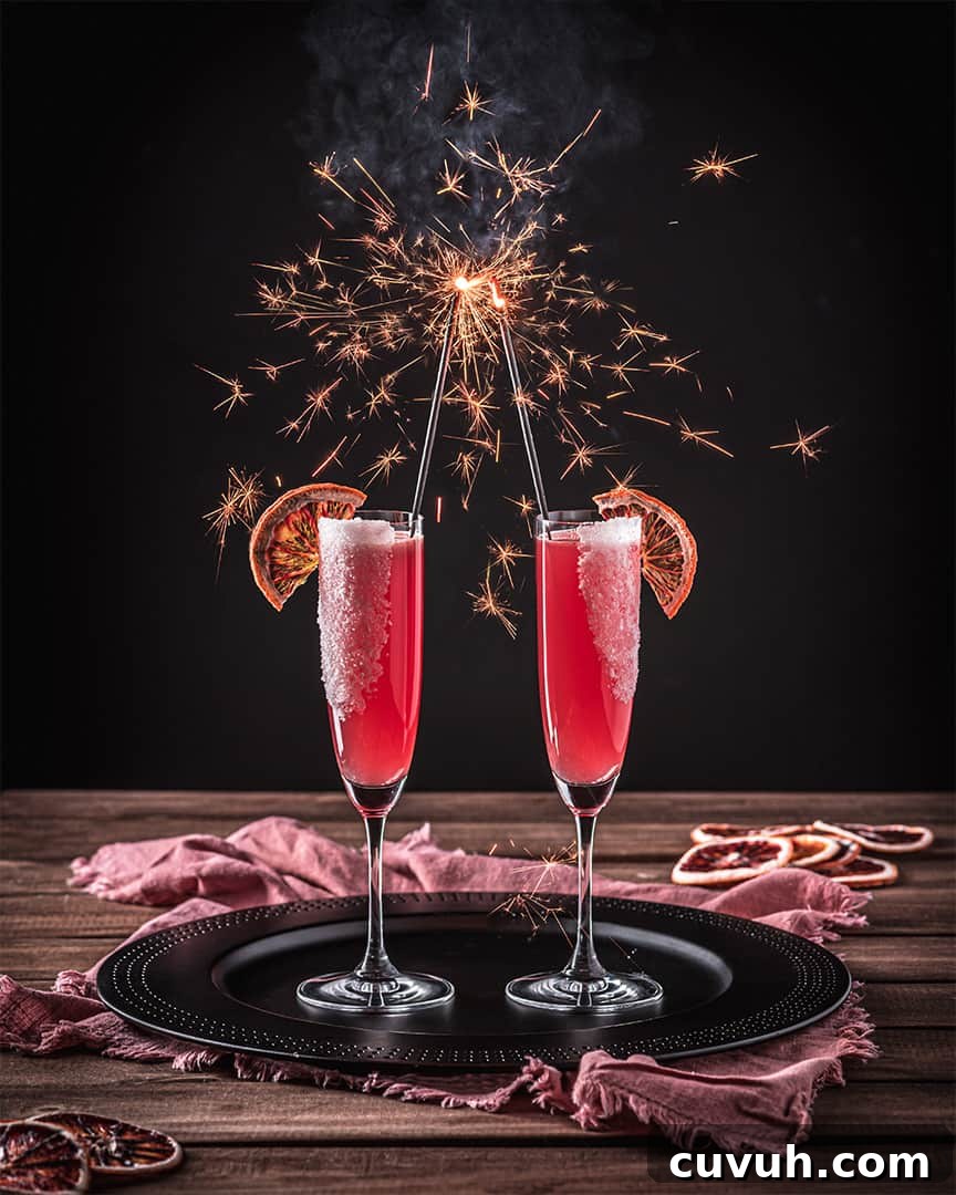 Blood Orange and Pink Gin Sparkler