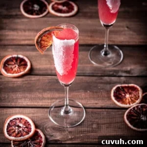 Blood Orange Sparkling Pink Gin Cocktail